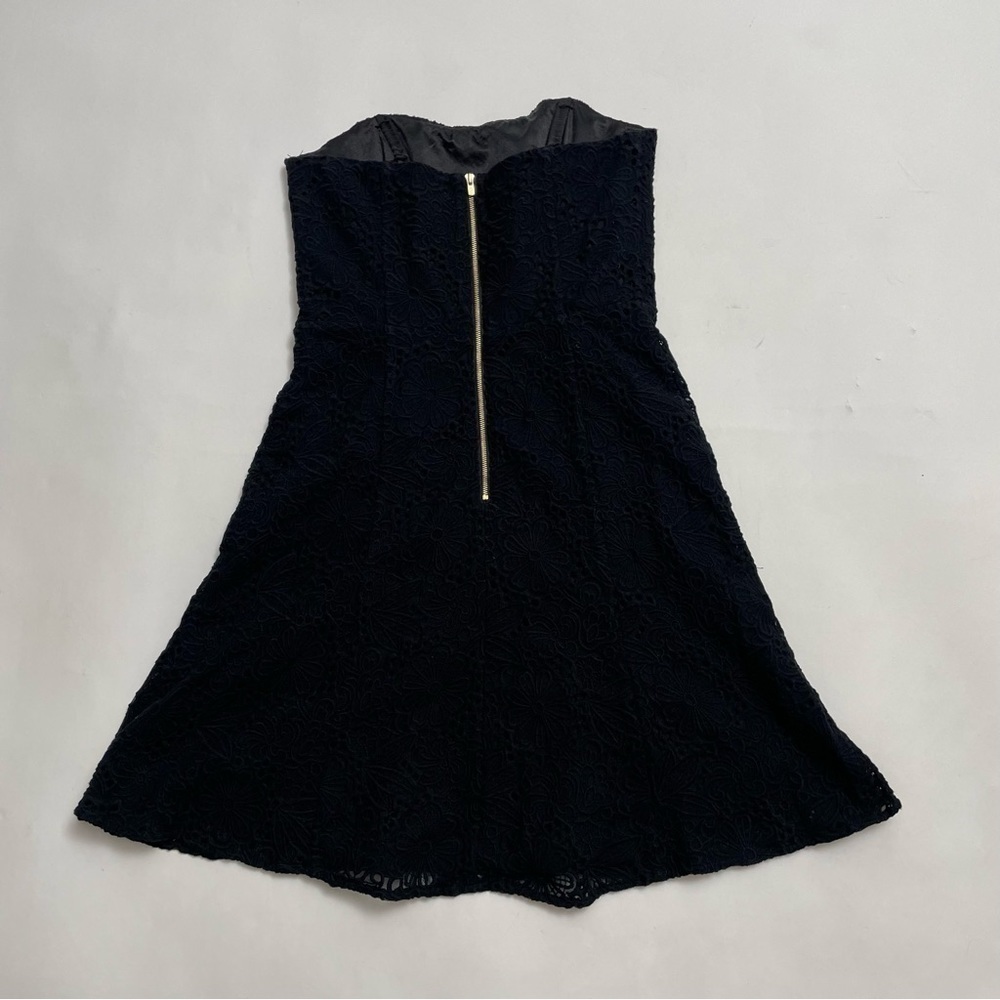 LILLY PULITZER black lace strapless cocktail dress - Picture 2 of 6